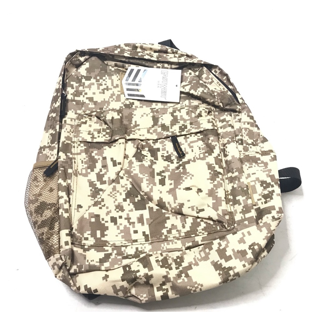 East West Digital Military Tan Sports Backpack New